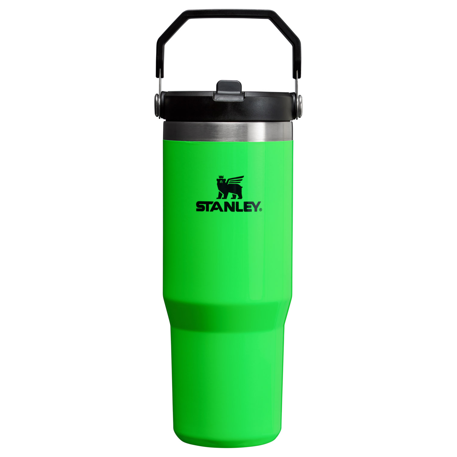 Neon Green Stanley The Neon IceFlow™ Flip Straw Tumbler | 30 OZ | ZKLF42906