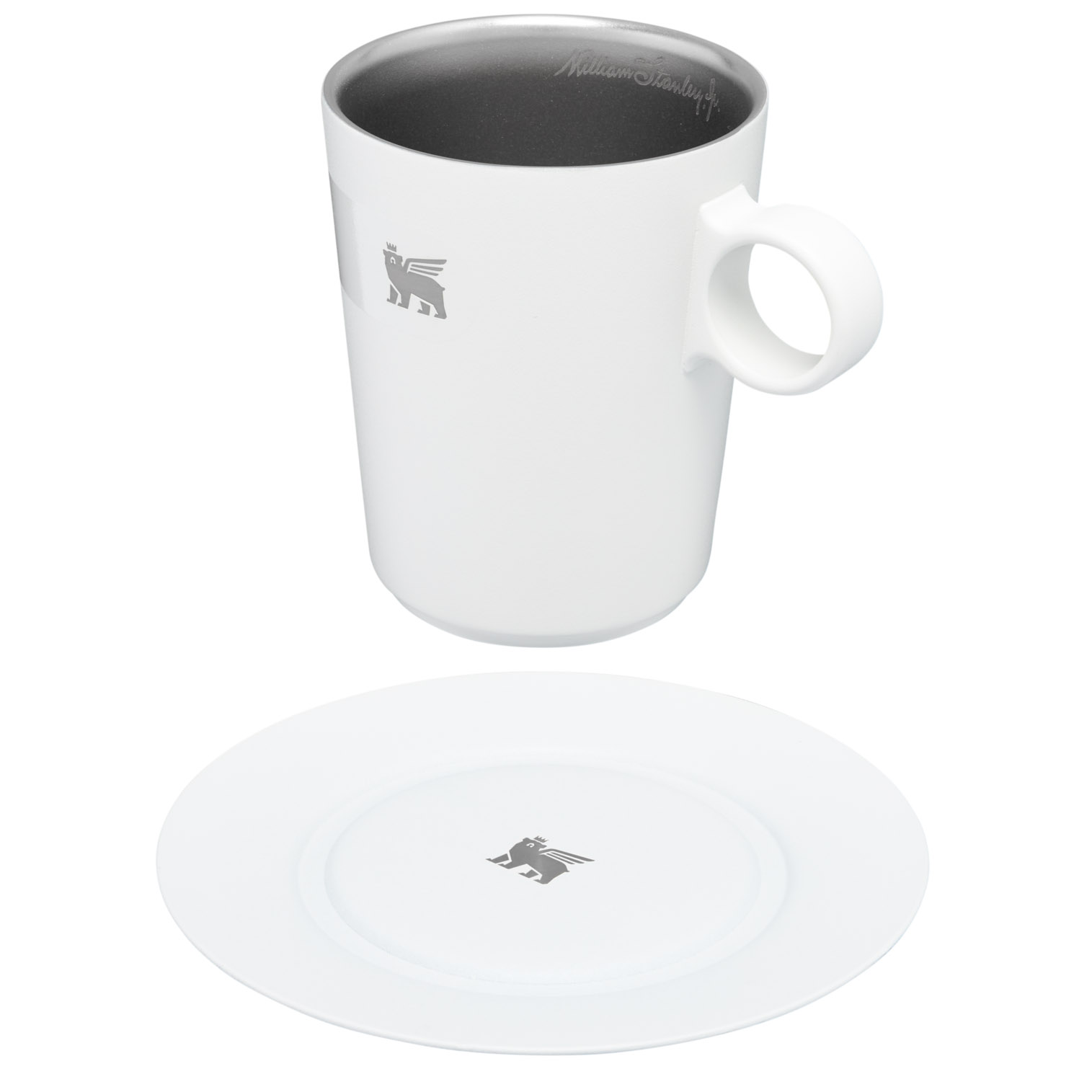 Pale Stone Stanley The DayBreak Café Latte Cup & Stillness Saucer | 10.6OZ Insulated Coffee Mug | VFIH20763