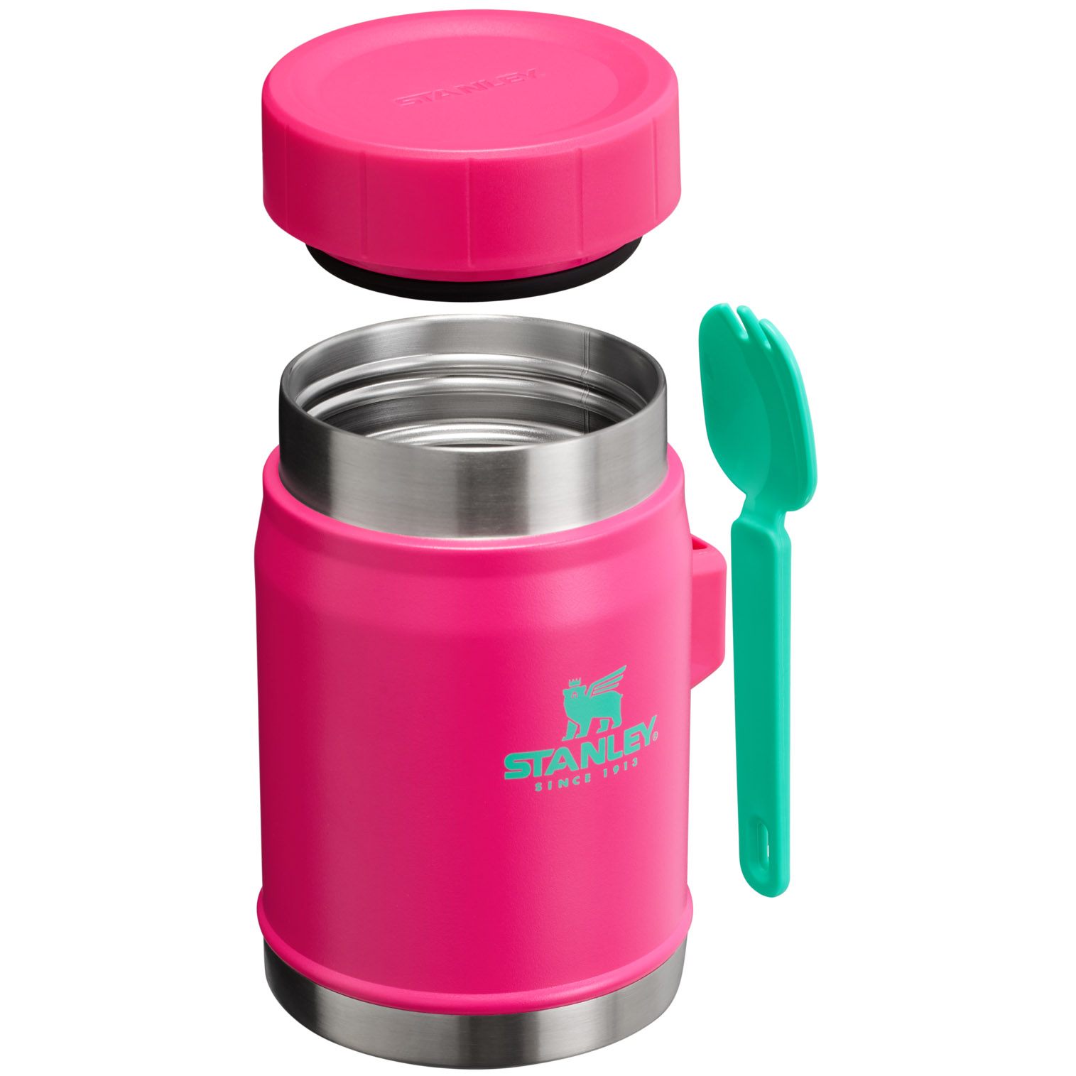 Passion Pink Stanley The Heat Wave Classic Legendary Food Jar + Spork | 14 OZ | MZYB85397