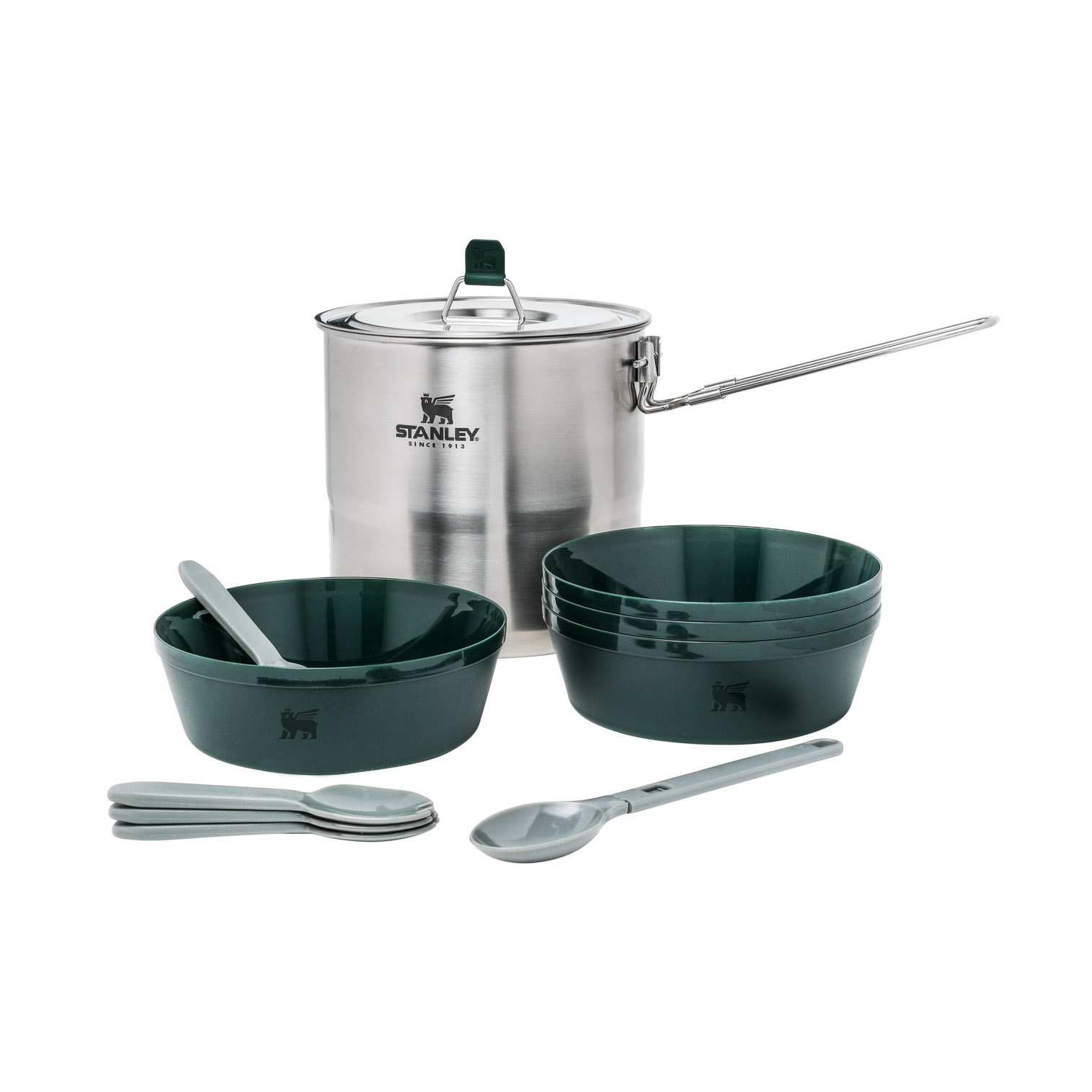 Stainless Stanley Adventure Cook Set For Four | 2.6 QT Camping Cookware | JNOF31978